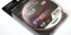 Шнур  toray fishing trout real fighter trout real fighter pe 0.3 100m # natural pink