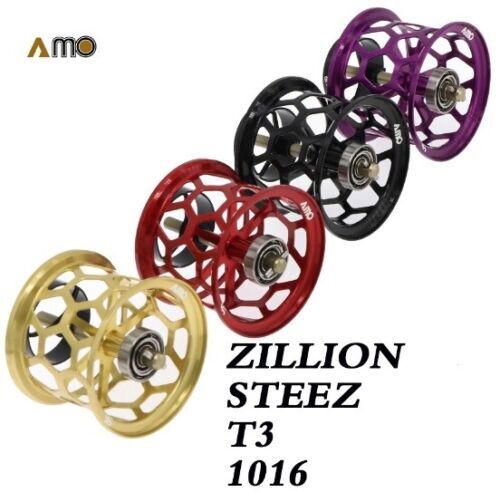 Шпуля amo daiwa bfs honeycomb spool + !!! 2 way bearings kit !!! / d.34/ steez / t3 purple Шпуля amo daiwa bfs honeycomb spool + !!! 2 way bearings kit !!! / d.34/ steez / t3 purple