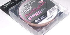 Шнур toray fishing trout real fighter trout real fighter pe 0.4 100m # natural pink