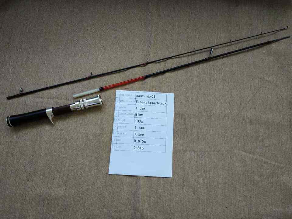 Кастинговое удилище fiberglass casting rod #3/ immersion stream x8 spider craft g512uls