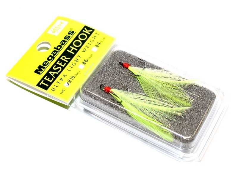 Тройники  megabass feather hook teaser hook # 10 #chart