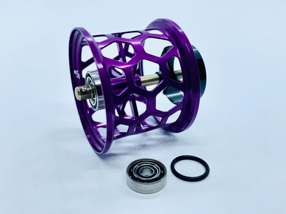 Шпуля amo daiwa bfs honeycomb spool + !!! 2 way bearings kit !!! / d.34/ steez / t3 purple