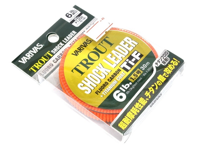 Леска varivas trout shock leader ti fluorocarbon no. 1.5 6.0lb 30m #natural