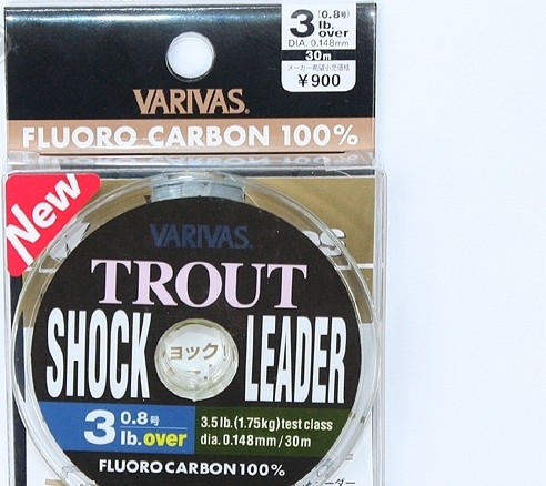 Леска varivas trout shock leader 3lb over 30m roll #natural