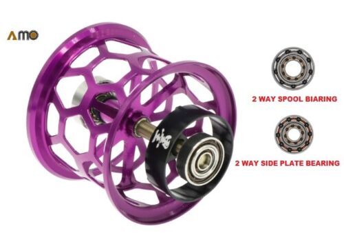 Шпуля amo daiwa bfs honeycomb spool + !!! 2 way bearings kit !!! / d.34/ steez / t3 purple