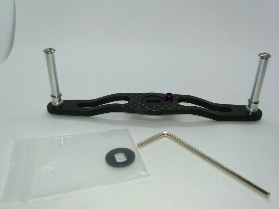 Карбоновая ручка carbon handle purple 100 daiwa / shimano / abu garcia different colors