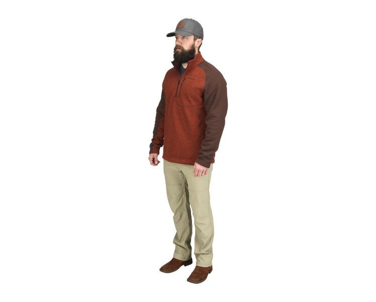 Кофта simms rivershed fleece sweater - quarter zip