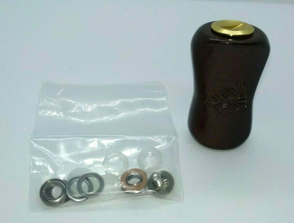 Кноб для катушек daiwa / shimano wood handle knob "spider" gold