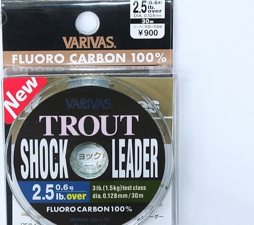 Леска varivas trout shock leader 2.5lb over 30m roll #natural