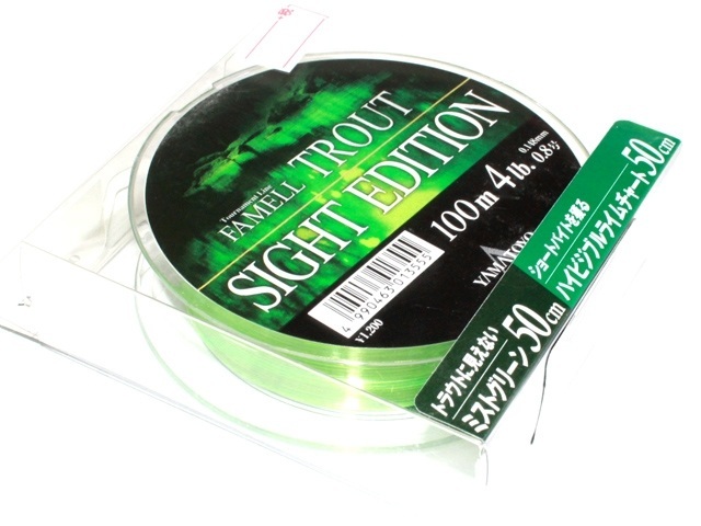 Леска yamatoyo tegus famell famell trout new site edition 4lb 100m # mist green / high visible lime chart