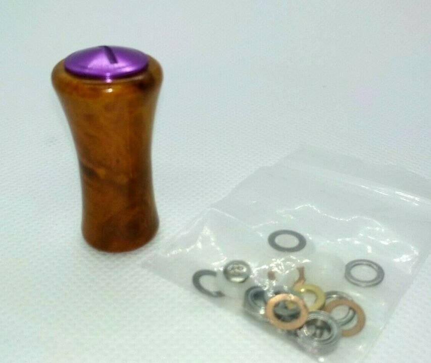 Кноб daiwa / shimano wood handle knob purple