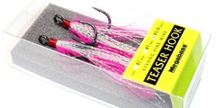 Тройники  megabass feather hook teaser hook # 1/0 #pink