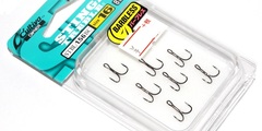 Тройники cultiva treble hook stinger triple stbl-1.56bc # 16 barbless #black