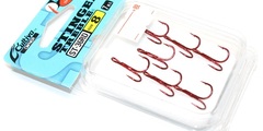 Тройники  cultiva plug hook st-36rd # 8 # red