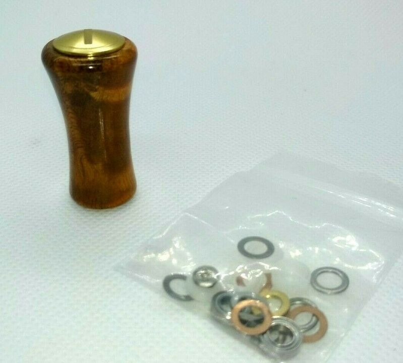 Кноб daiwa / shimano wood handle knob gold