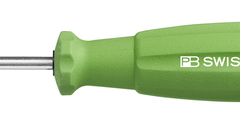 Отвёртка шлицевая прецизионная pb swiss tools  rainbow swissgrip slotted screwdriver, size 2 (yellow green)