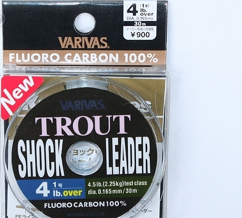 Леска varivas trout shock leader 4lb over 30m winding #natural